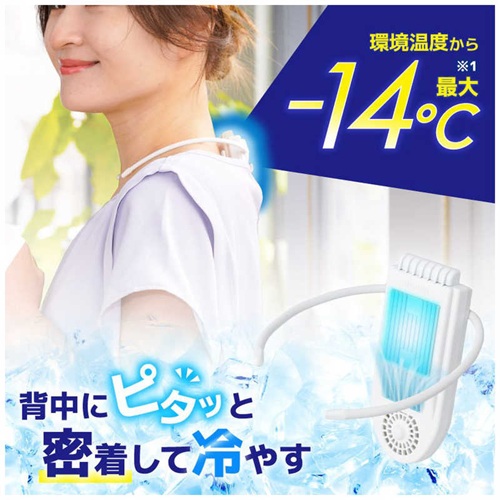 接触冷却デバイス 冷却プレートで背中スッキリ涼しい「セナクールPlus」 ホワイト サンコー SENA24HWH