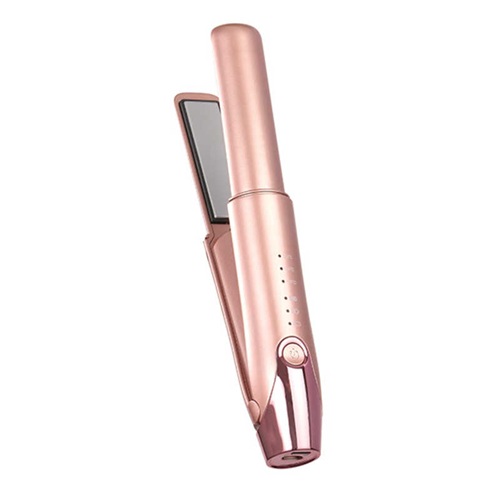 コードレス3ミニヘアアイロン 充電式 ピンク Agetuya AG-0008-PK