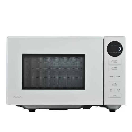 電子レンジ アクア AQM-KF20A(W) ホワイト 四ツ星レンジ 単機能レンジ