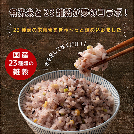 【無洗米雑穀】栄養満点23穀米 4.5kg(450g×10袋)