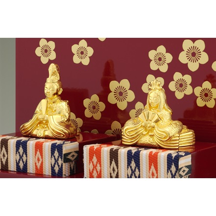 純金　御雛様（親王飾り）10ｇ