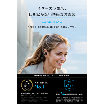 Anker SoundcoreC40i A3331NZ1 グレー