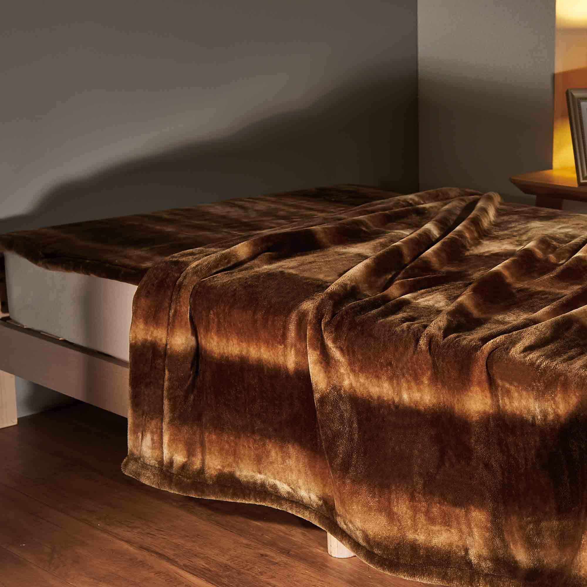 ディーブレス カルドニードノッテ3　敷き毛布Ｓ　オーロラブラウン