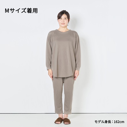  Recoverypro Lab.疲労回復ウェア 大人のおしゃれ手帖監修【上下セット（長袖チュニック・ロングパンツ）／Mサイズ】グレージュ