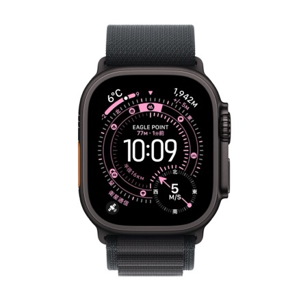Apple Watch Ultra 3（GPS + Cellularモデル）- 49mmブラックチタニウムケースとブラックアルパインループ - M with AppleCare+