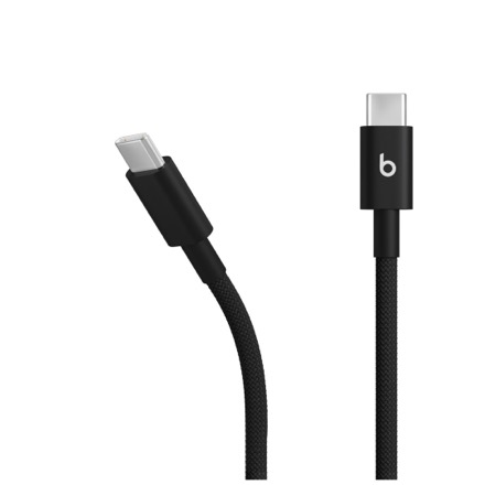 Apple Beats USB-C - USB-C 編み込み式充電ケーブル（1.5m）2本入り - ボルトブラック