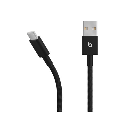 Apple Beats USB-A - USB-C 編み込み式充電ケーブル（1.5m）2本入り - ボルトブラック