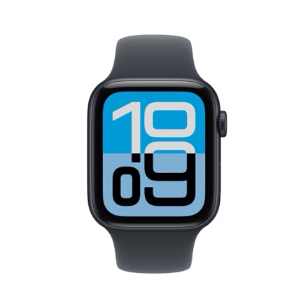 Apple Watch SE 3（GPSモデル）- 44mmミッドナイトアルミニウムケースとミッドナイトスポーツバンド - M/L