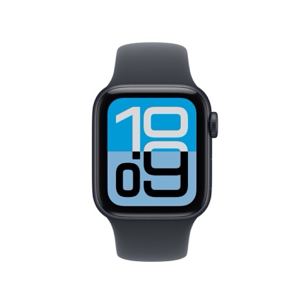 Apple Watch SE 3（GPS + Cellularモデル）- 40mmミッドナイトアルミニウムケースとミッドナイトスポーツバンド - S/M