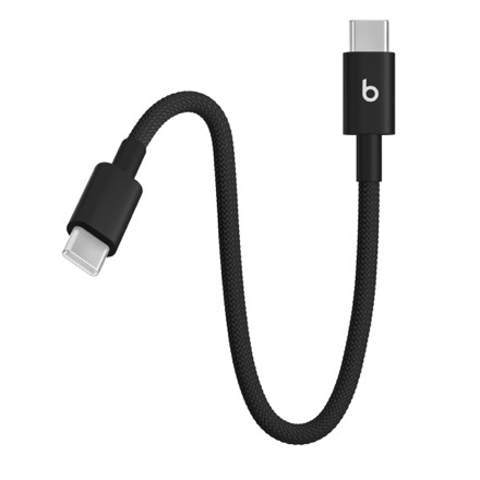 Apple Beats USB-C - USB-C 編み込み式充電ショートケーブル（20cm）- ボルトブラック