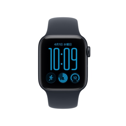 Apple Apple Watch SE 3（GPS + Cellularモデル）- 40mmミッドナイトアルミニウムケースとネイビーブルースポーツバンド - S/M