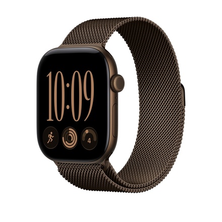 Apple 46mmケース用ダークブロンズミラネーゼループ - S/M