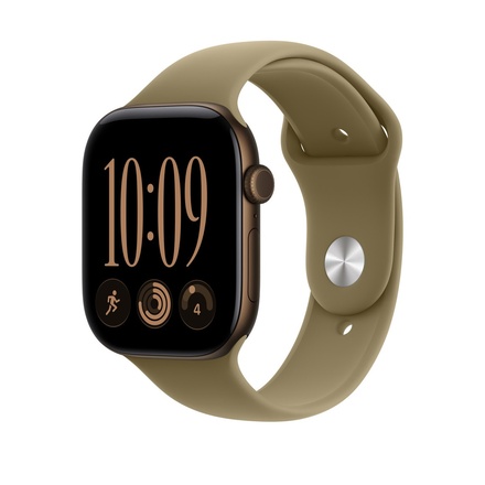 Apple 46mmケース用オリーブスポーツバンド - S/M
