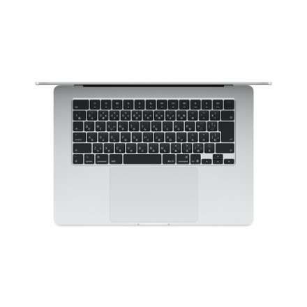 Apple MacBook Air 15インチ: 10コアCPUと10コアGPUを搭載したApple M4チップ, 16GB, 512GB SSD - シルバー