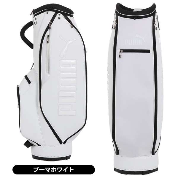 プーマ キャディバッグ 091931 メンズ レディース ベーシックPUMA カート型 9型 2025年モデル プーマホワイト