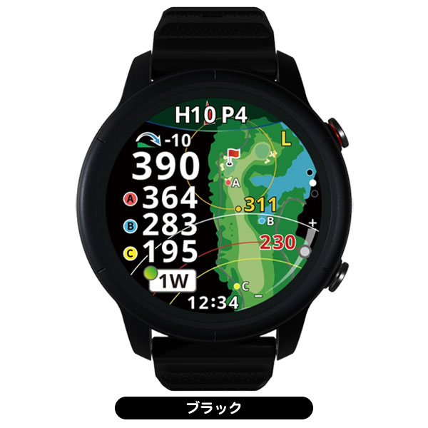 ショットナビ VELLIX V14 腕時計型 ゴルフ用GPS距離測定器 ブラック