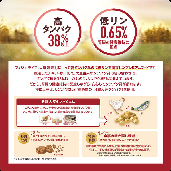 フィジカライフ (Physicalife) 室内猫用 ひざ・関節の健康維持用 チキン入り 1.8kg