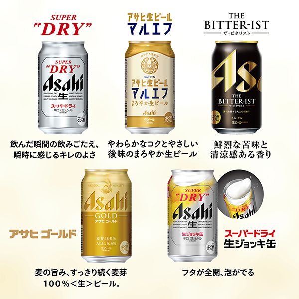 【母の日 父の日 プレゼント】ビールギフト アサヒ ATH-3 アサヒビール 5種12缶セット『GIFT』詰め合わせ