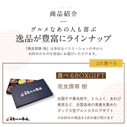 選べるBOXギフト美食撰華-樹-オリジナル