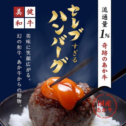あか牛（和牛） セレブハンバーグステーキ 4個 （100g×4個）