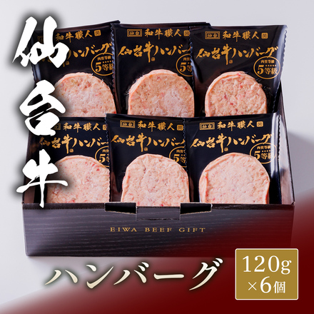 仙台牛 ハンバーグ 120g×6個