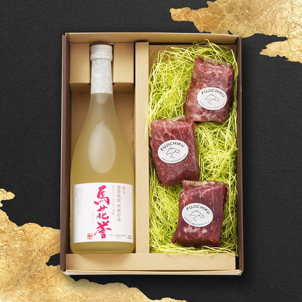 馬刺しと焼酎の晩酌セット【梅】