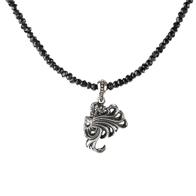 ライオンハート ネックレス メンズ ブランド LION HEART ハウル 動物 04N13HL02 シルバー ブラック アクセサリー