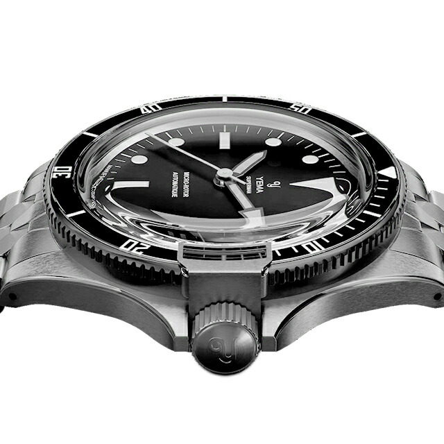 イエマ スーパーマン スリム CMM.20 自動巻き 腕時計 メンズ YEMA 11.24.66.SN.M3 アナログ ブラック 黒 フランス製 ブランド おしゃれ 防水 プレゼント 男性 実用的