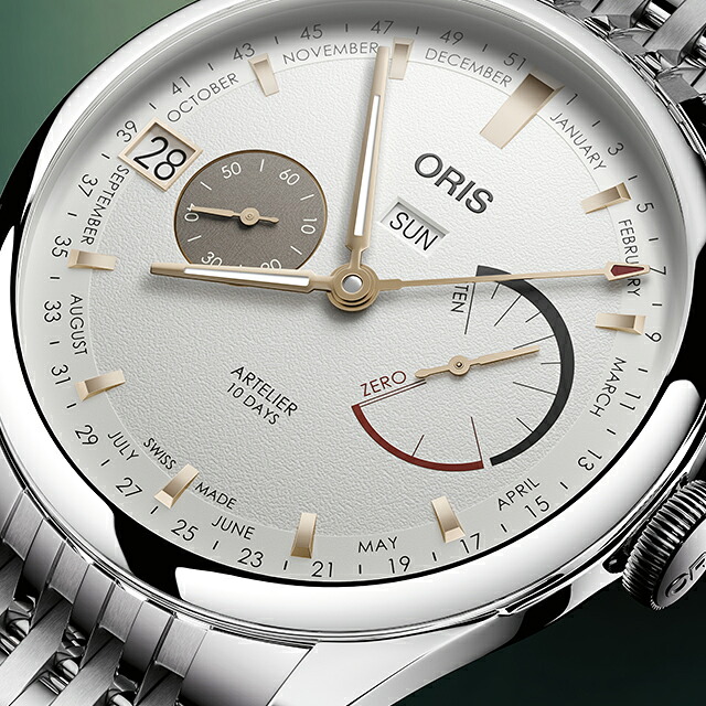 オリス アートリエ 43mm 手巻き 腕時計 ブランド メンズ ORIS 01 113 7806 4051-07 8 23 79PS アナログ シルバー スイス製 高級 おしゃれ 防水 プレゼント 男性 実用的