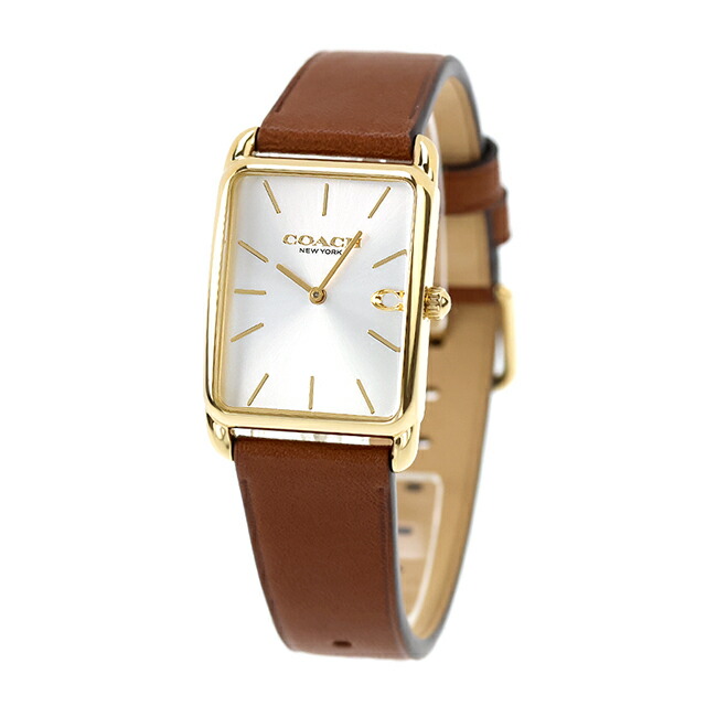 コーチ エリオット クォーツ 電池式 腕時計 ブランド メンズ レディース COACH 14400044 アナログ シルバー ブラウン おしゃれ 防水 プレゼント 実用的