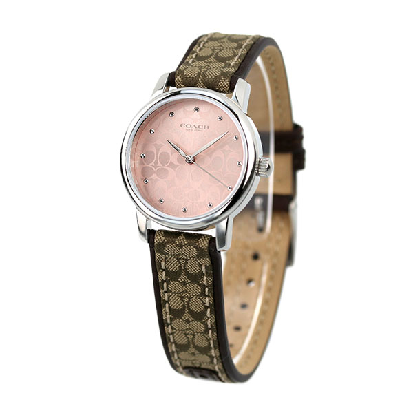 コーチ COACH 時計 レディース 腕時計 14503399 クラシック シグネチャー 28mm ピンク ブラウン ブランド おしゃれ 防水 軽い 華奢 かわいい プレゼント 女性 実用的