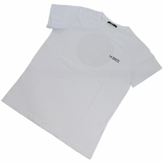 フォーティーンブロ Tシャツ メンズ 14BROS コットン100% イタリア 12679A3062B16 BIANCO ホワイト系 ファッション 選べるモデル プレゼント 実用的