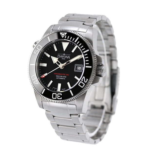 ダボサ アルゴノーティック BG 自動巻き 腕時計 メンズ DAVOSA 161.528.20 アナログ ブラック 黒 スイス製 ブランド おしゃれ 防水 プレゼント 男性 実用的