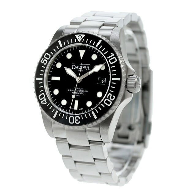 ダボサ テルノス プロフェッショナル 68h 自動巻き 腕時計 メンズ DAVOSA 161.538.50 アナログ ブラック 黒 スイス製 ブランド おしゃれ 防水 プレゼント 男性 実用的