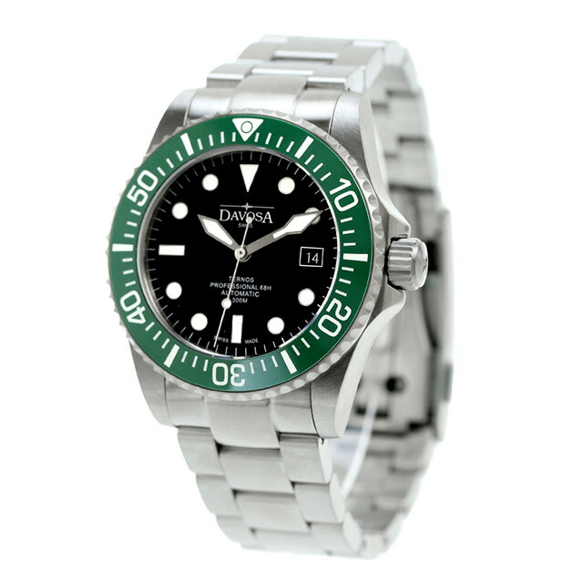 ダボサ テルノス プロフェッショナル 68h 自動巻き 腕時計 メンズ DAVOSA 161.538.70 アナログ ブラック 黒 スイス製 ブランド おしゃれ 防水 プレゼント 男性 実用的