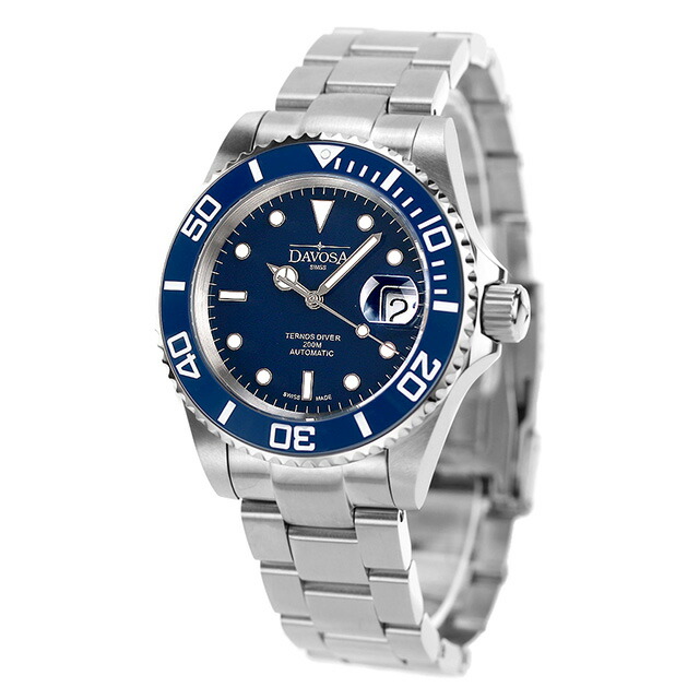 ダボサ テルノス 自動巻き 腕時計 メンズ DAVOSA 161.555.40 アナログ ブルー スイス製 ブランド おしゃれ 防水 プレゼント 男性 実用的
