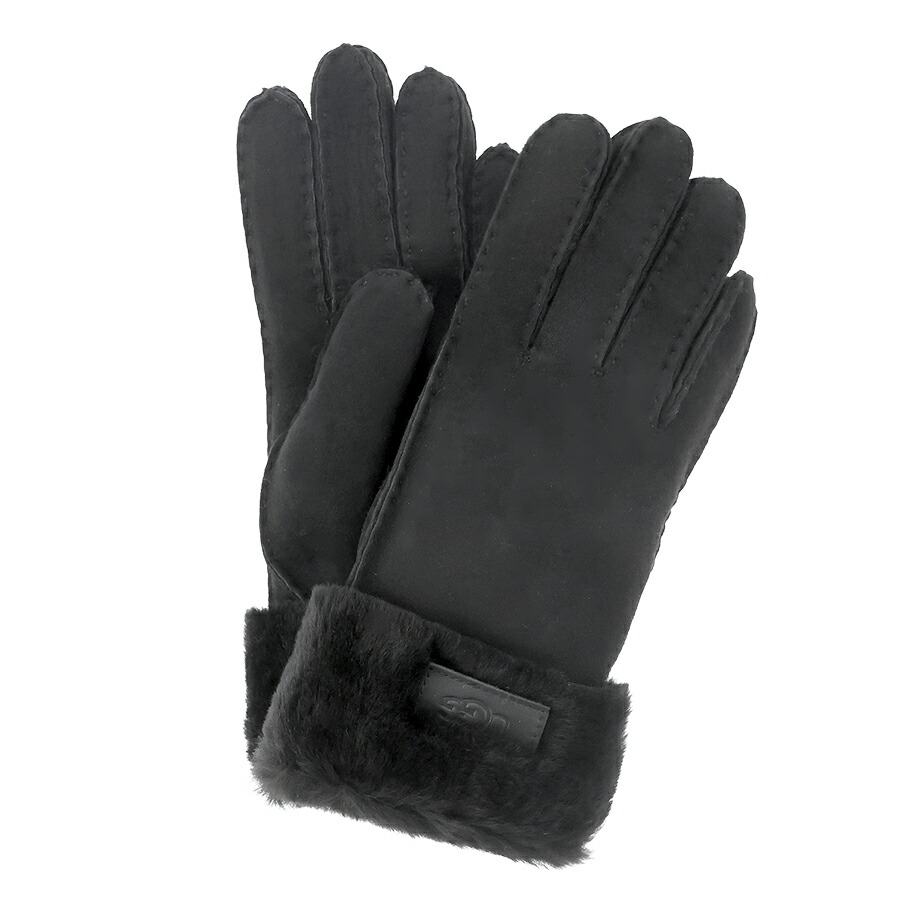 アグ 手袋 レディース ブランド UGG TURN CUFF GLOVE Sサイズ ロゴ 17369 Black 小物
