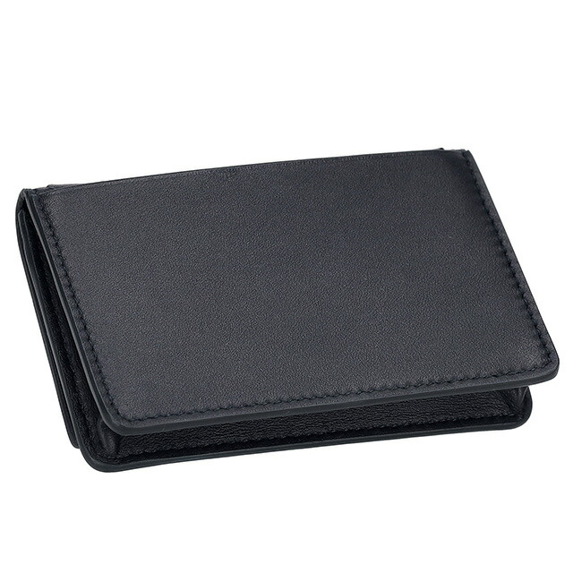 ボッテガ・ヴェネタ 名刺入れ メンズ レディース BOTTEGA VENETA イントレチャート レザー 174646 V3UN1 4045 ネイビー ブランド 高級 おしゃれ プレゼント 実用的