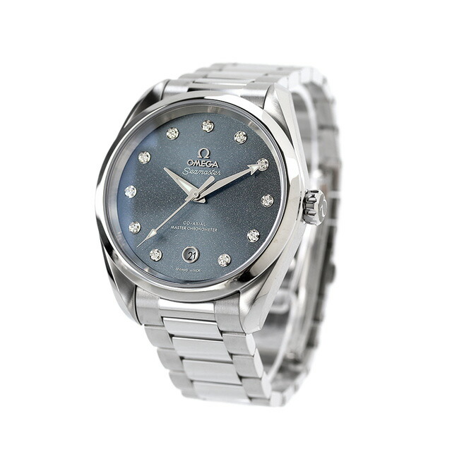 オメガ シーマスター アクアテラ 150M 38mm 自動巻き 腕時計 レディース ダイヤモンド OMEGA 220.10.38.20.53.001 アナログ ブルー スイス製 高級 ブランド おしゃれ 防水 プレゼント 女性 実用的