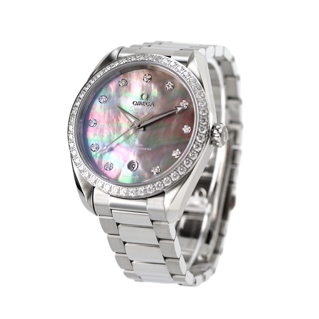 オメガ シーマスター アクアテラ 150M 38mm 自動巻き 腕時計 レディース ダイヤモンド OMEGA 220.15.38.20.57.001 アナログ グレーシェル スイス製 高級 ブランド おしゃれ 防水 プレゼント 女性 実用的