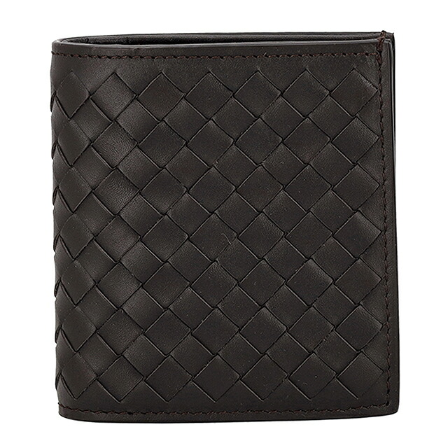 ボッテガ・ヴェネタ 二つ折り財布 二折財布 メンズ ブランド BOTTEGA VENETA 222338-V47W1 2006 ダークブラウン ウォレット 高級 おしゃれ プレゼント 実用的