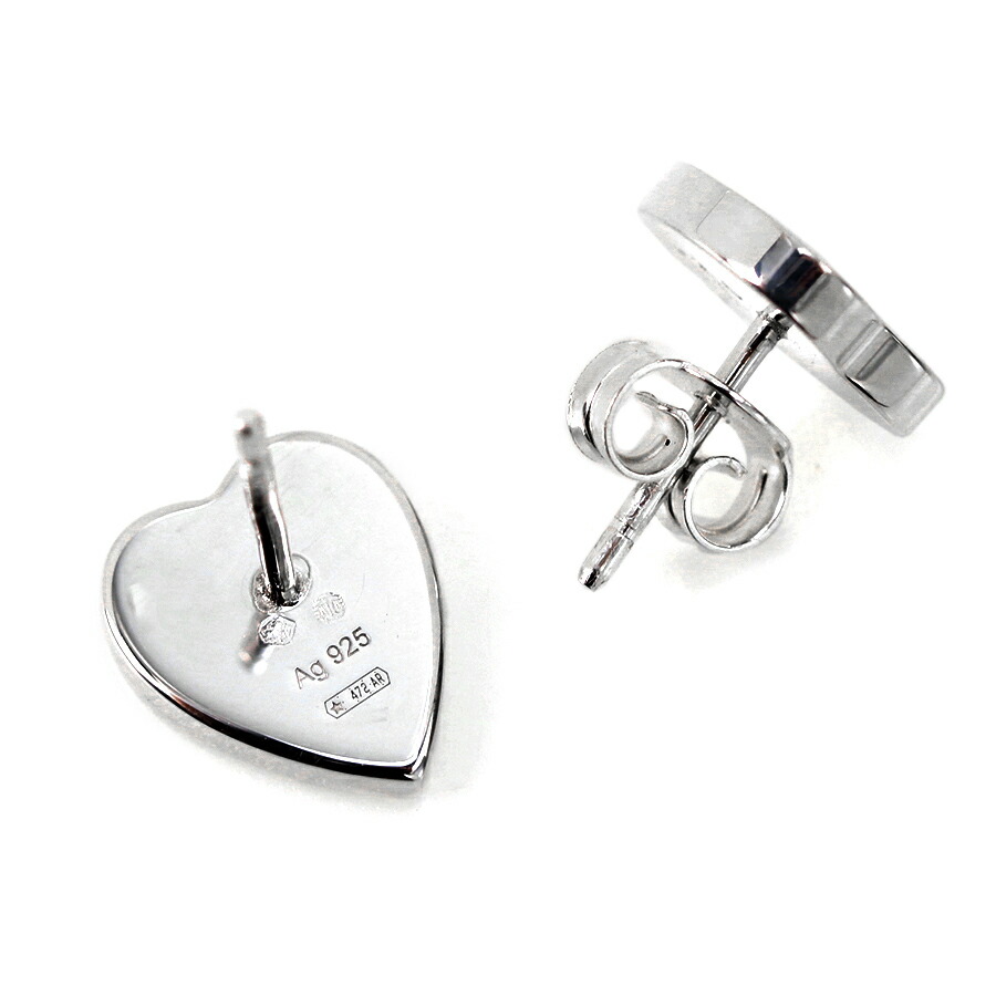 グッチ ピアス トレードマーク 刻印 ハートモチーフ スタッド sterling silver レディース 223990 J8400 8106 GUCCI シルバー