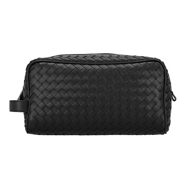 ボッテガ・ヴェネタ セカンドバッグ メンズ BOTTEGA VENETA イントレチャート 244706-V47W1 ブラック ビジネス 軽量 小さめ ミニバッグ ブランド 高級 おしゃれ プレゼント 男性 実用的 かっこいい