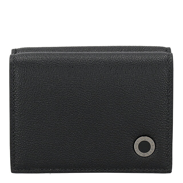 ブルガリ 三つ折り財布 三折財布 レディース ブランド BVLGARI 291681 BLK ブラック/グリーン