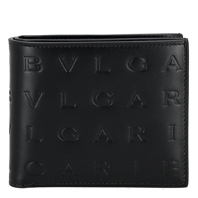 ブルガリ 二つ折り財布 二折財布 レディース ブランド BVLGARI 292714 BLK ブラック