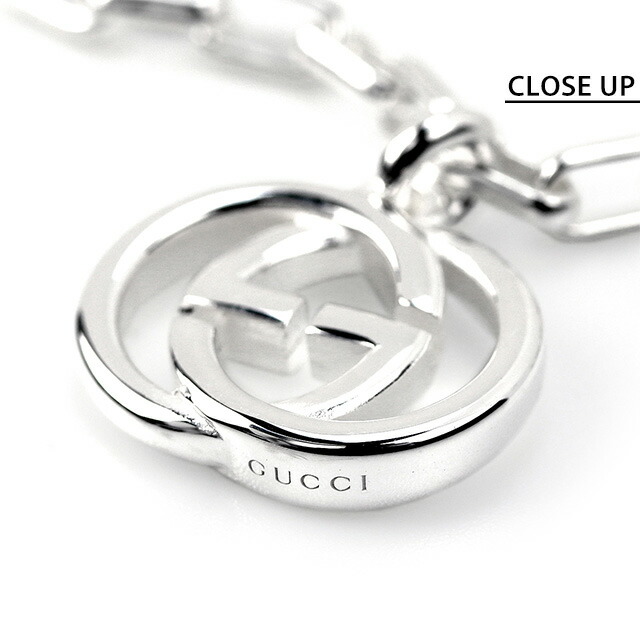 GUCCI グッチ ブレスレット メンズ ブランド インターロッキングG XL チェーン シルバー925 295711 J8400 8106 GUCCI専用BOX シルバーアクセサリー 誕生日プレゼント ギフト 男性 プレゼント 実用的
