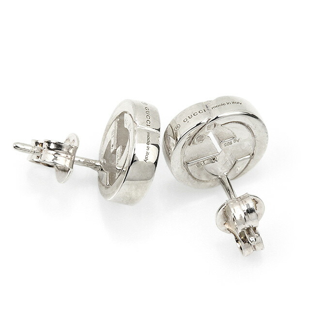 グッチ ピアス GUCCI インターロッキングG スタッド sterling silver ユニセックス メンズ レディース 356289 J8400 8106 シルバー アクセサリー ギフト プレゼント 実用的
