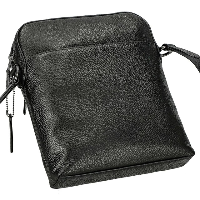 コーチ ショルダーバッグ メッセンジャーバッグ メンズ アウトレット ブランド COACH シグネチャー レザー 4011 QB BK ブラック 斜めがけ 高級 おしゃれ プレゼント 男性 実用的 かっこいい