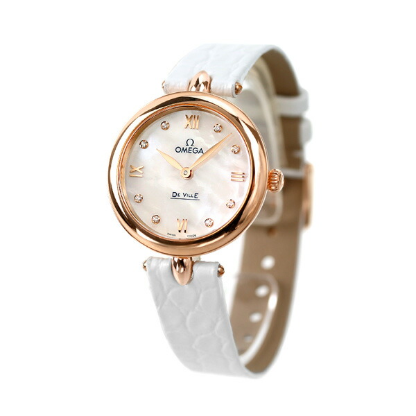 オメガ デビル プレステージ デュードロップ 27.4mm クオーツ K18 レディース 腕時計 424.53.27.60.55.002 OMEGA 高級 ブランド おしゃれ 防水 軽い 華奢 プレゼント 女性 実用的