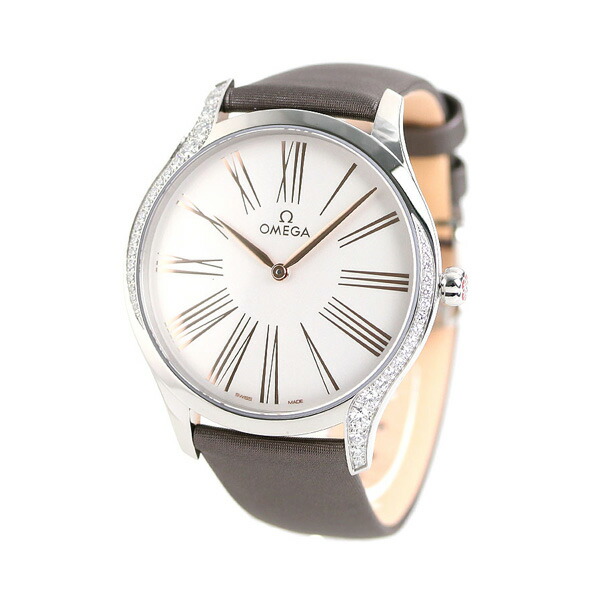 オメガ デビル トレゾア 39mm ダイヤモンド レディース 腕時計 428.17.39.60.02.001 OMEGA シルバー グレー 高級 ブランド おしゃれ 防水 軽い 華奢 プレゼント 女性 実用的